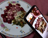 Foto del paso 4 de la receta: Ñoquis de remolacha con salteado de vegetales y crema