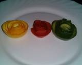 Vegetable n fruit Rose Flowers.# Author marathon recipe step 4 photo