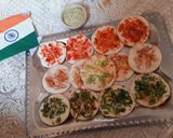 तिरंगा उत्तपम (tiranga uttapam recipe in marathi) रेसिपी स्टेप 8 फोटो