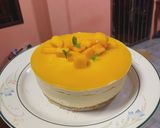 รูปขั้นตอนการทำที่ 10 ของ Mango Cheesecake