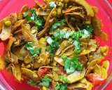 A picture of step 3 of String Beans (papdi) Subji.