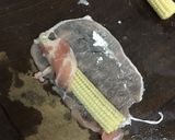 玉米筍肉捲的食譜步驟3照片