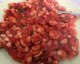 Φωτογραφία βήματος 6 της συνταγής Φασόλια με λουκάνικα φουρνιστά