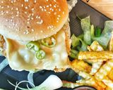 A picture of step 12 of Zinger Burger.