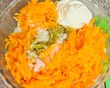 A picture of step 2 of Tilapia baked with carrots and onions.