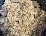 صورة لخطوة 4 من وصفة رز مبهر بالخضار واللحم المسلوق
