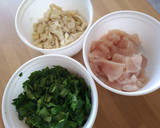 Foto del paso 1 de la receta: Pollo con setas y espinacas