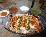 A picture of step 5 of Chana chaat.