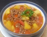 Foto langkah ke 4 dari resep Semur daging sapi cincang dan kentang.