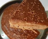 A picture of step 4 of Chocolate biscuit cake.