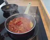 A picture of step 3 of Meatballs in Onion and Tomato Sauce.