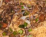 A picture of step 3 of Saraiki dal mash fry.