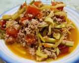 肉末佐櫛瓜的食譜步驟5照片