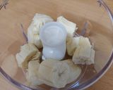Foto del paso 2 de la receta: Pastel frío de galleta, queso, plátano y kiwi