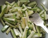 A picture of step 2 of Coconut Ridge Gourd Sabji.