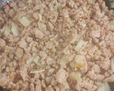 Foto del paso 5 de la receta: Calabaza rellena de carne con espinacas y bechamel 💜