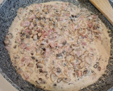 Foto del paso 3 de la receta: Libro de pollo relleno de champiñones, queso y lacón