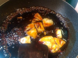 Pisang panggang saus gula merah nanas