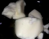 A picture of step 3 of Moong daal halwa.