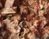 A picture of step 1 of Acchar gosht.