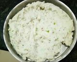 A picture of step 6 of Khichi rice flowers balls.