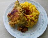 عکس مرحله 1 از دستور دمی گوجه🍅 با مرغ🐤