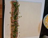 A picture of step 3 of Sausage Rolls (pork) with puff pastry.