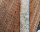A picture of step 2 of Bacon, Spinach & Hash Brown Wrap.
