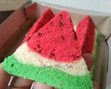 Foto langkah ke 7 dari resep Bolu Kukus Semangka.