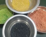 A picture of step 3 of Colorful Til ka mukhwas.