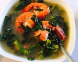 Hình bước làm 3 của món Canh chua tôm, rau muống Nhật