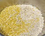 A picture of step 1 of Dahi Vada.