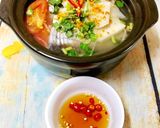 Hình bước làm 3 của món Canh Cá Hú Nấu Măng Chua