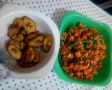 A picture of step 4 of Plantain fritata.