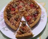 Cara Membuat Pie Pizza Tempe Topping Sosis Jamur 4