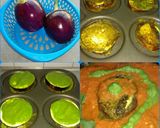 A picture of step 1 of Garlic Brinjals.