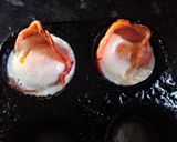 A picture of step 2 of Bacon and egg cups.