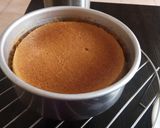 A picture of step 4 of Ghee Residue Cake with Melon Orange Compote.