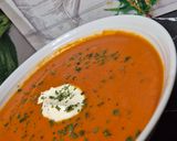 Une image de l'étape 5 de Soupe de tomates lard fumé et saucisses fumées.