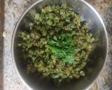 A picture of step 4 of French beans bhaji.