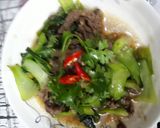 Hình bước làm 3 của món Cải Thìa xào thịt bò 🌱