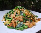 護肝升陽的-韭菜豆干絲冬粉炒蛋的食譜步驟5照片