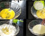 A picture of step 1 of Gel cake recipe without oven.