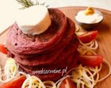Placki twarogowe z pieczonym burakiem krok przepisu 1 zdjęcie