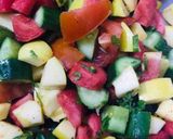 A picture of step 1 of Seasonal Salad.