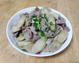 牛蒡炒豬肉片佐關山壽司飯的食譜步驟3照片