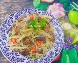 Hình bước làm 6 của món Lòng Vịt Xào Măng Miến Và Giá