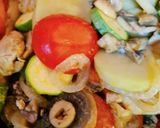 Foto del paso 6 de la receta: Bistec de Champiñones a la Mexicana, con Calabacitas