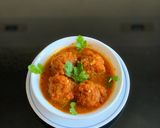 A picture of step 7 of Yam koftas curry.