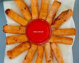 Foto langkah ke 6 dari resep Lumpia Semarang dengan Isian Bengkoang & Saos Cocolan Lumpia.